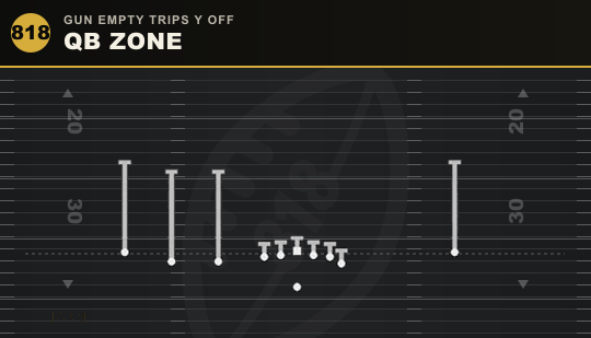 QB ZONE from Gun Empty Trips Y Off