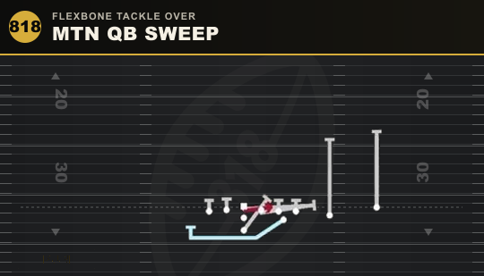 MTN QB SWEEP from Flexbone Tackle Over