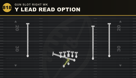 Y LEAD READ OPTION from Gun Slot Right Wk