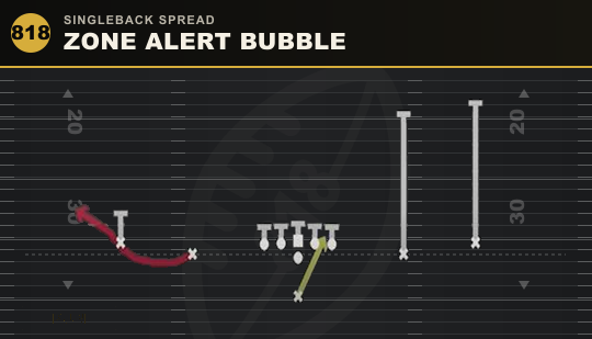 ZONE ALERT BUBBLE from Singleback Spread