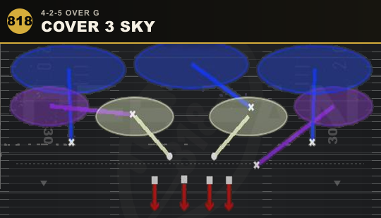 COVER 3 SKY from 4-2-5 Over G