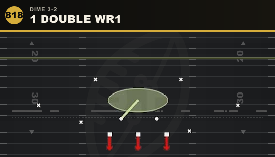 1 DOUBLE WR1 from Dime 3-2