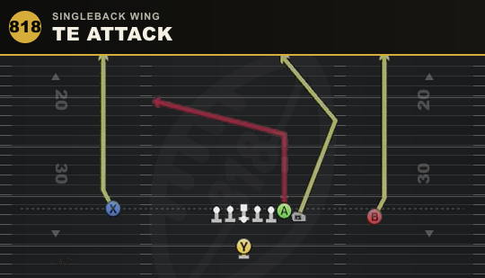 TE ATTACK from Singleback Wing