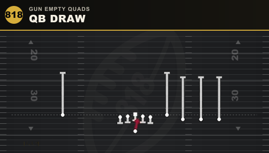 QB DRAW from Gun Empty Quads