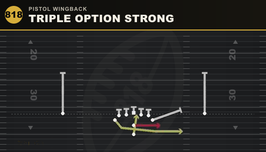 TRIPLE OPTION STRONG from Pistol Wingback