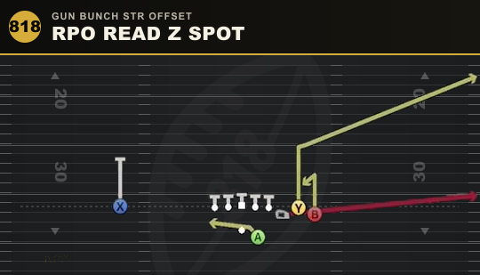 RPO READ Z SPOT from Gun Bunch Str Offset
