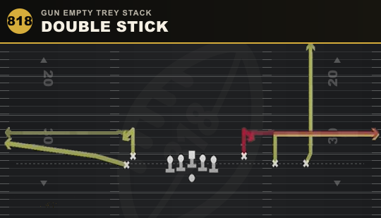 DOUBLE STICK from Gun Empty Trey Stack