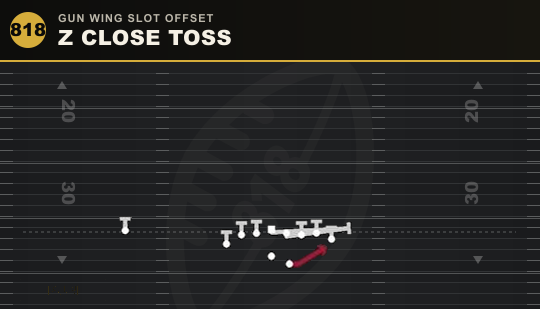 Z CLOSE TOSS from Gun Wing Slot Offset