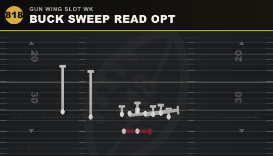 BUCK SWEEP READ OPT from Gun Wing Slot Wk