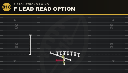F LEAD READ OPTION from Pistol Strong I Wing