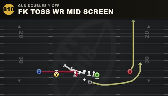 FK TOSS WR MID SCREEN from Gun Doubles Y Off