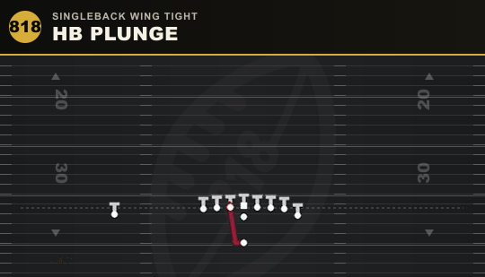 HB PLUNGE from Singleback Wing Tight