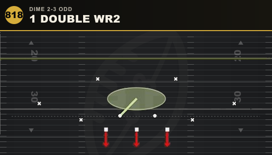 1 DOUBLE WR2 from Dime 2-3 Odd