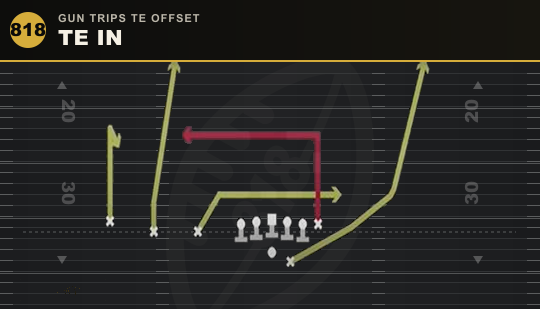 TE IN from Gun Trips TE Offset