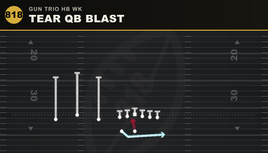 TEAR QB BLAST from Gun Trio HB Wk