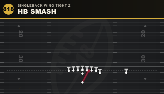 HB SMASH from Singleback Wing Tight Z