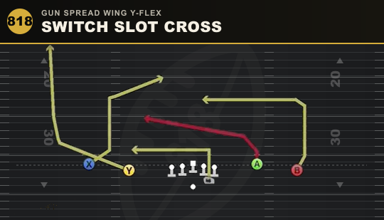 SWITCH SLOT CROSS from Gun Spread Wing Y-Flex