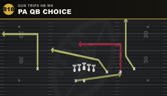 PA QB CHOICE from Gun Trips HB Wk