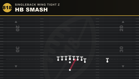 HB SMASH from Singleback Wing Tight Z