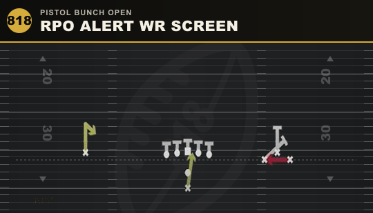 RPO ALERT WR SCREEN from Pistol Bunch Open