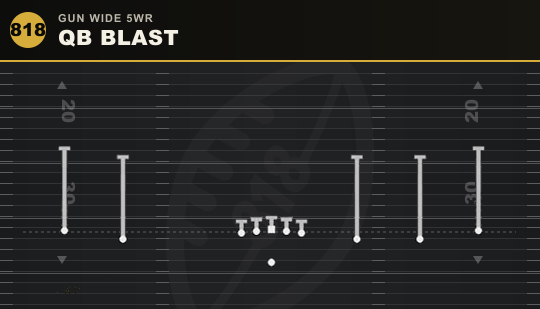 QB BLAST from Gun Wide 5WR