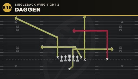 DAGGER from Singleback Wing Tight Z