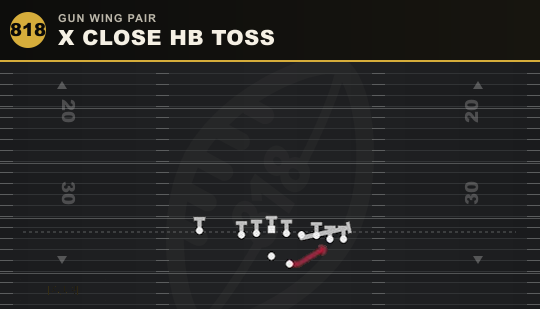 X CLOSE HB TOSS from Gun Wing Pair