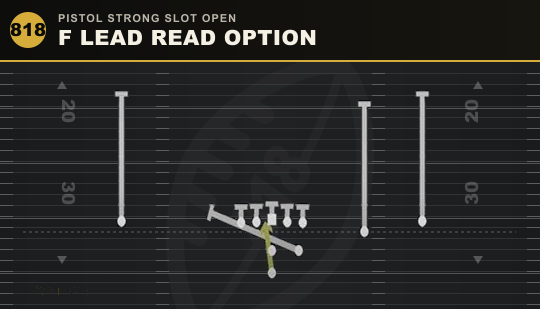 F LEAD READ OPTION from Pistol Strong Slot Open