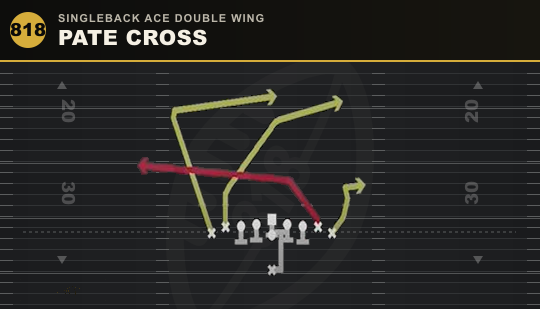 PATE CROSS from Singleback Ace Double Wing