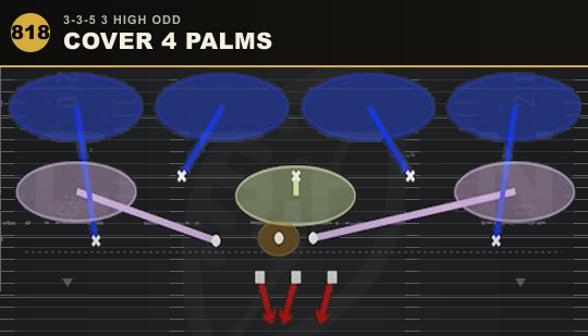 COVER 4 PALMS from 3-3-5 3 High Odd