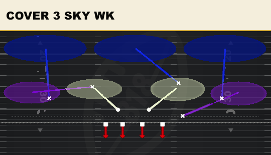 COVER 3 SKY WK from 4-2-5 Under
