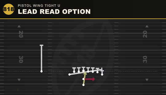 LEAD READ OPTION from Pistol Wing Tight U