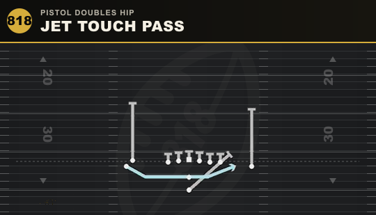JET TOUCH PASS from Pistol Doubles Hip