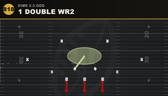 1 DOUBLE WR2 from Dime 2-3 Odd