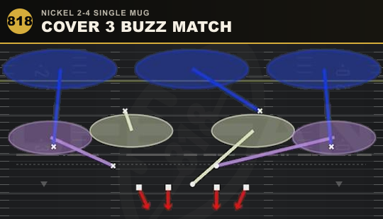 COVER 3 BUZZ MATCH from Nickel 2-4 Single Mug