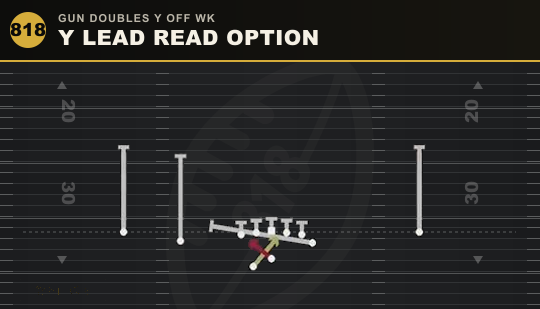 Y LEAD READ OPTION from Gun Doubles Y Off Wk