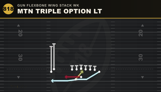 MTN TRIPLE OPTION LT from Gun Flexbone Wing Stack Wk