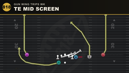 TE MID SCREEN from Gun Wing Trips Wk