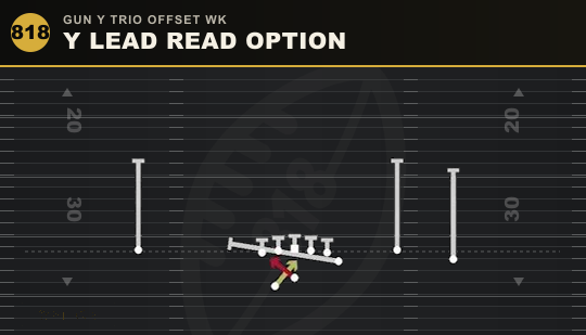 Y LEAD READ OPTION from Gun Y Trio Offset Wk