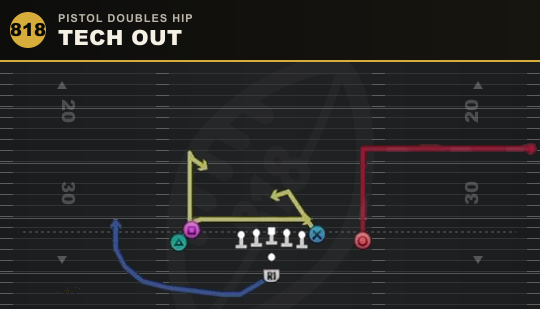 TECH OUT from Pistol Doubles Hip