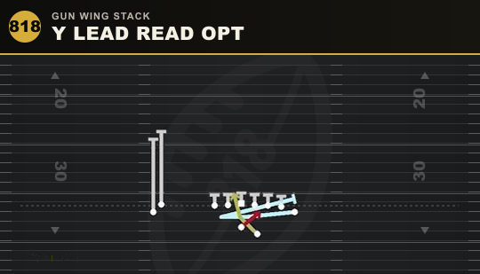 Y LEAD READ OPT from Gun Wing Stack