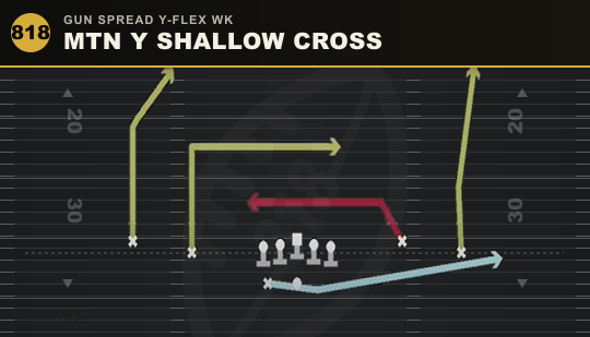 MTN Y SHALLOW CROSS from Gun Spread Y-Flex Wk