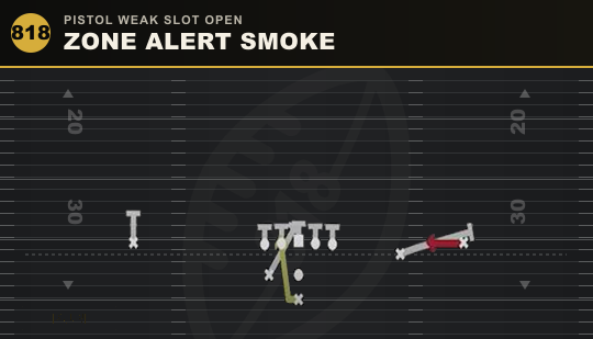 ZONE ALERT SMOKE from Pistol Weak Slot Open