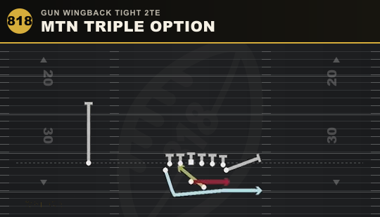 MTN TRIPLE OPTION from Gun Wingback Tight 2TE