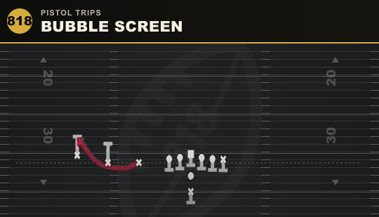 BUBBLE SCREEN from Pistol Trips
