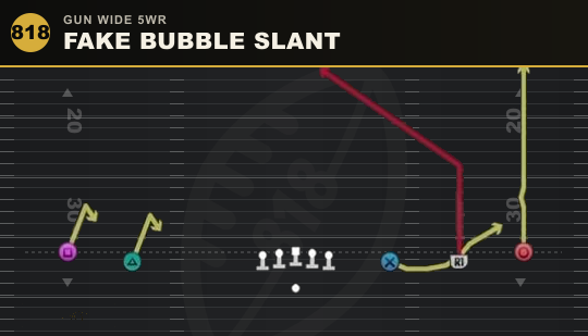 FAKE BUBBLE SLANT from Gun Wide 5WR