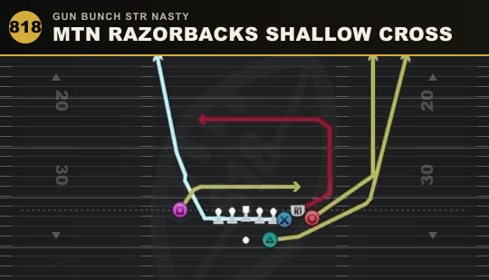 MTN RAZORBACKS SHALLOW CROSS from Gun Bunch Str Nasty