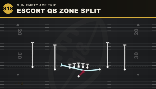 ESCORT QB ZONE SPLIT from Gun Empty Ace Trio