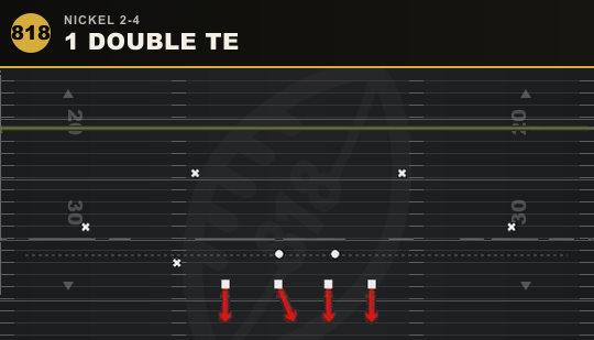 1 DOUBLE TE from Nickel 2-4