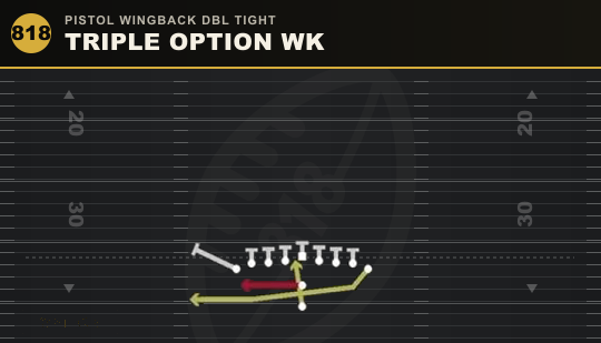 TRIPLE OPTION WK from Pistol Wingback Dbl Tight